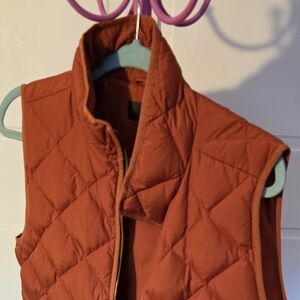 J.Crew XL Quilted Women's Vest - Rust